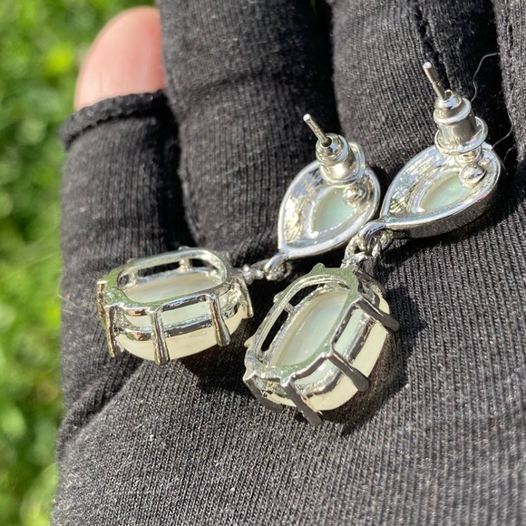 Genuine Fire Opal Earrings - Picture 12 of 12